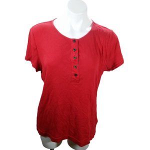 Ralph Lauren Women XL Casual TShirt Red 03255